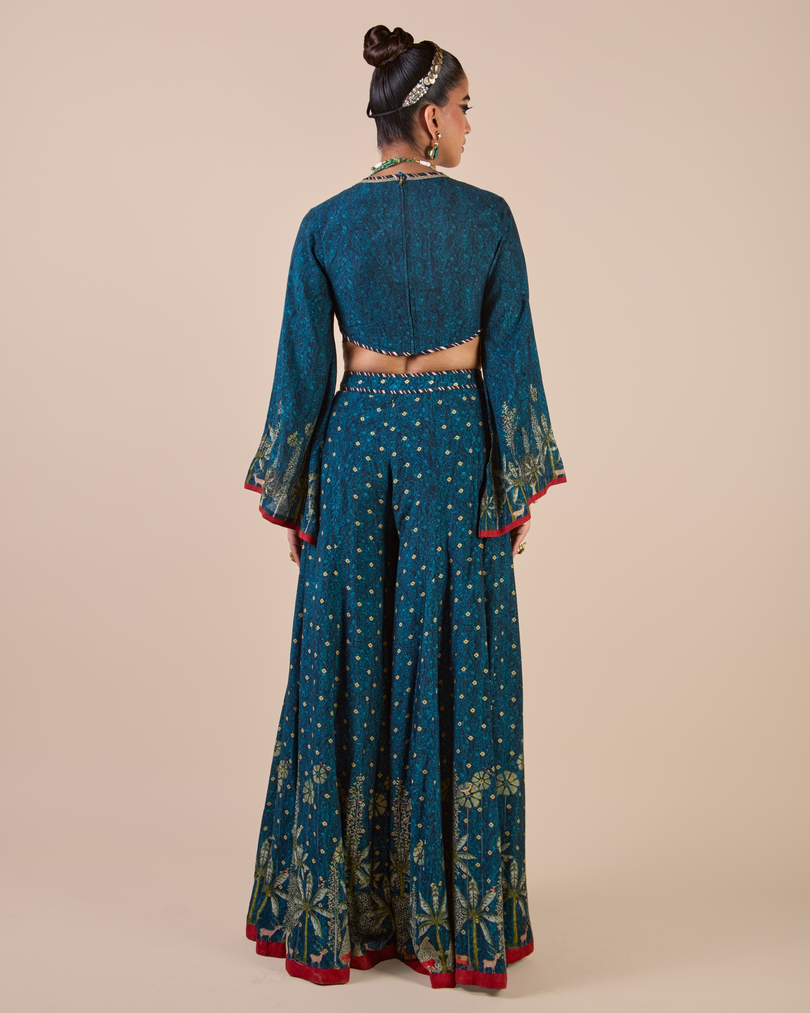 Prussian Blue Sharara Set
