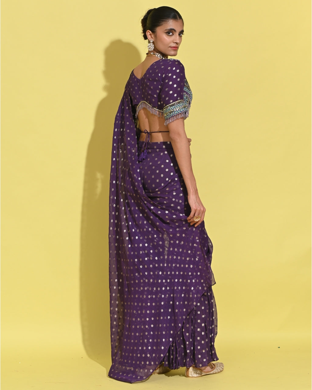 Violet Berry Sharara Set