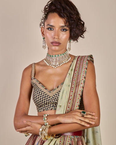 Crème Ivory - Multi Hued Skirt Set