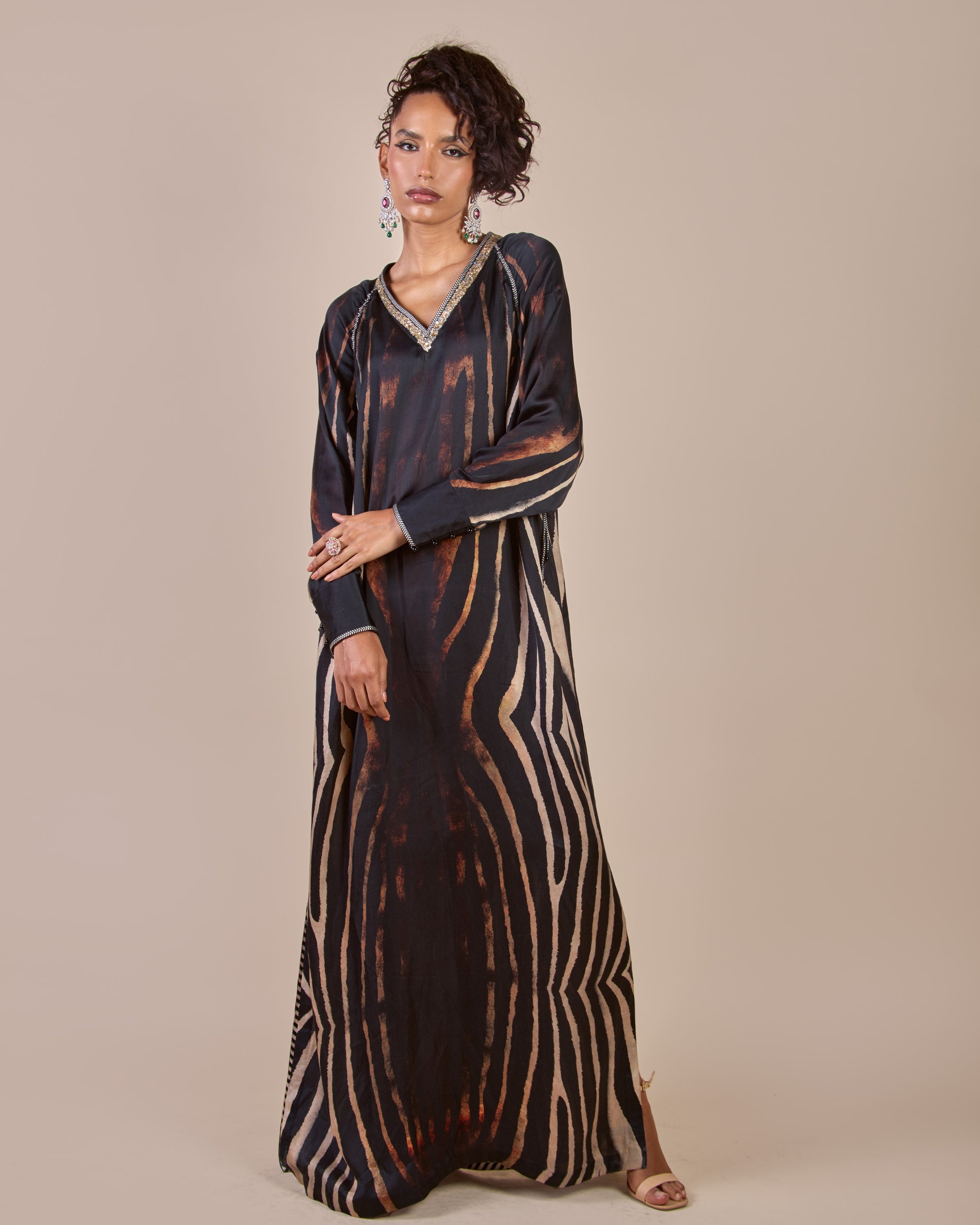 Zebra Print Kaftan