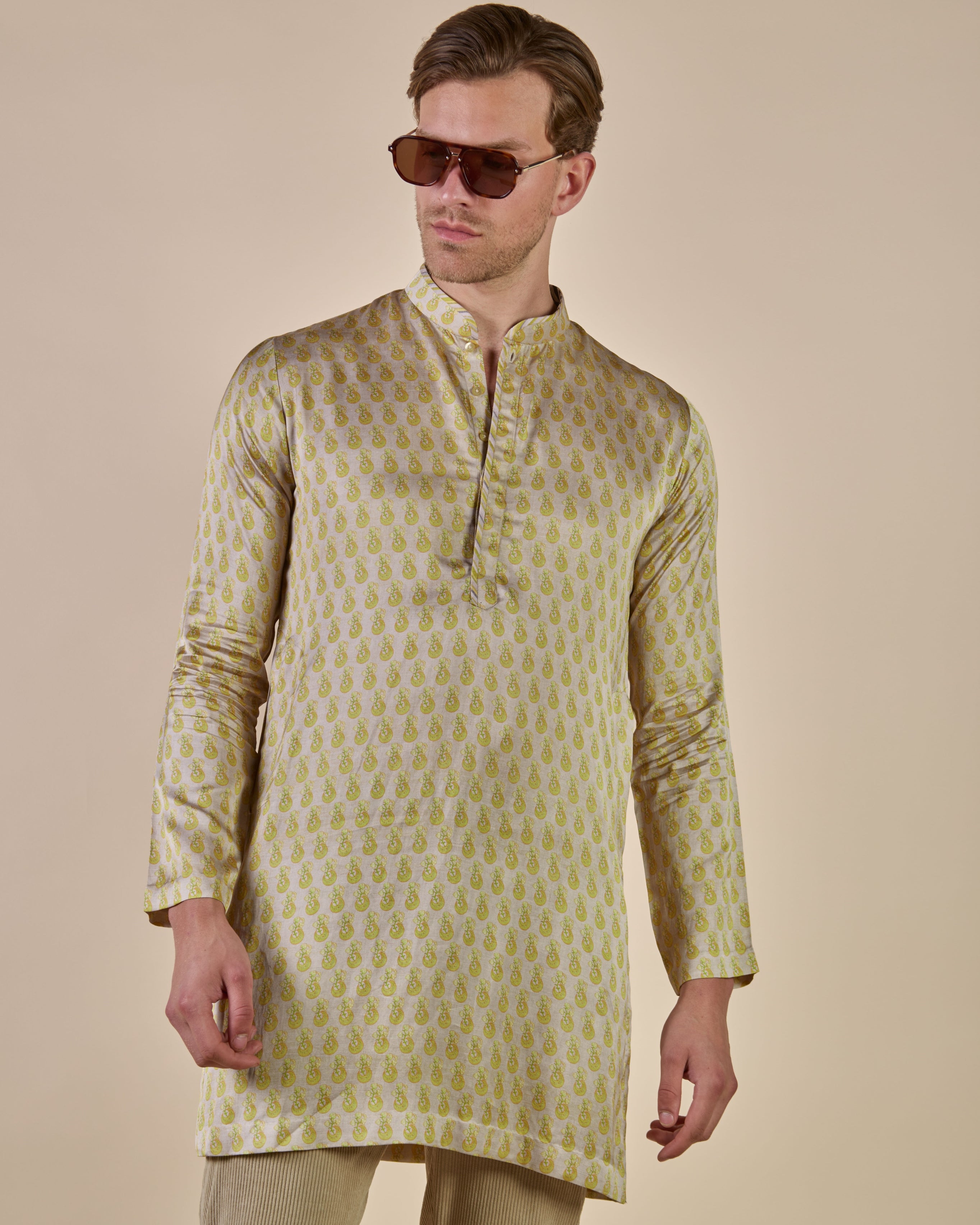 Olive Yellow Kurta