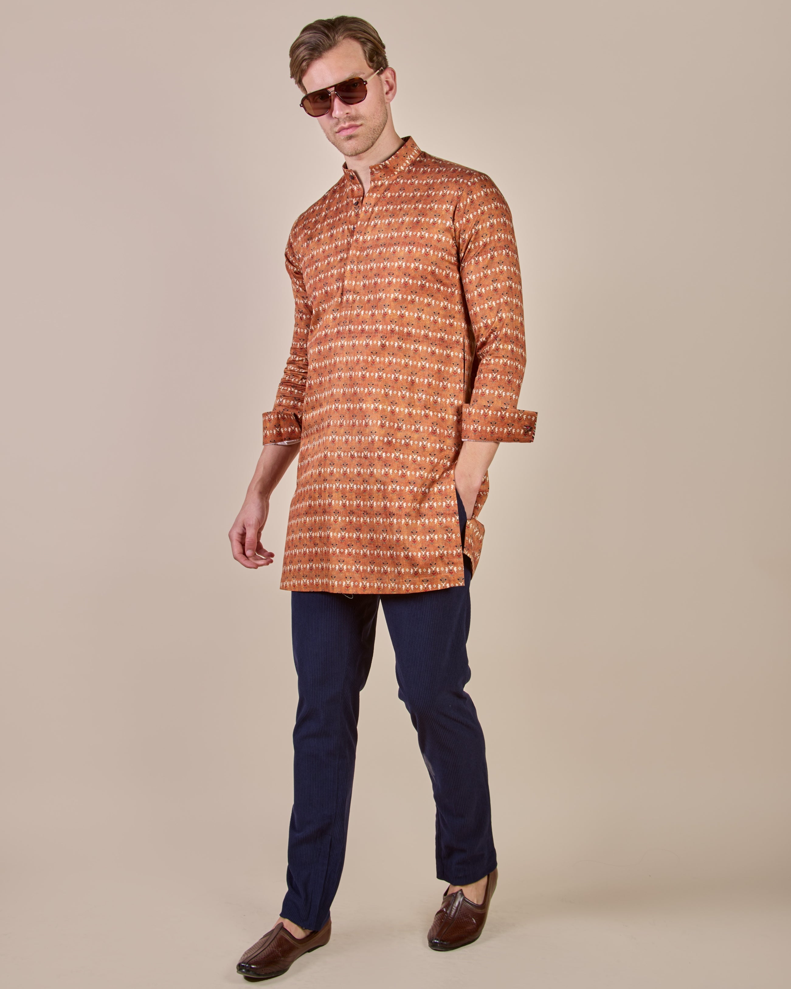 Rust Orange Kurta