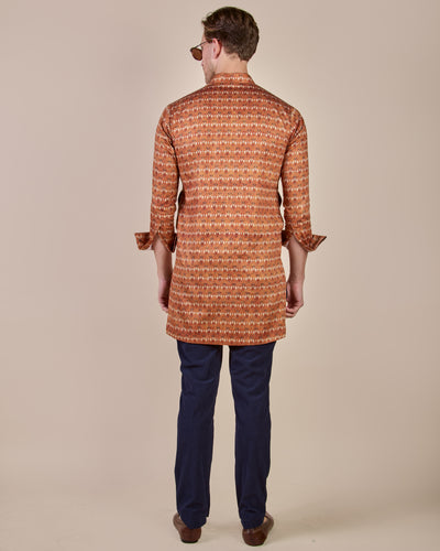 Rust Orange Kurta