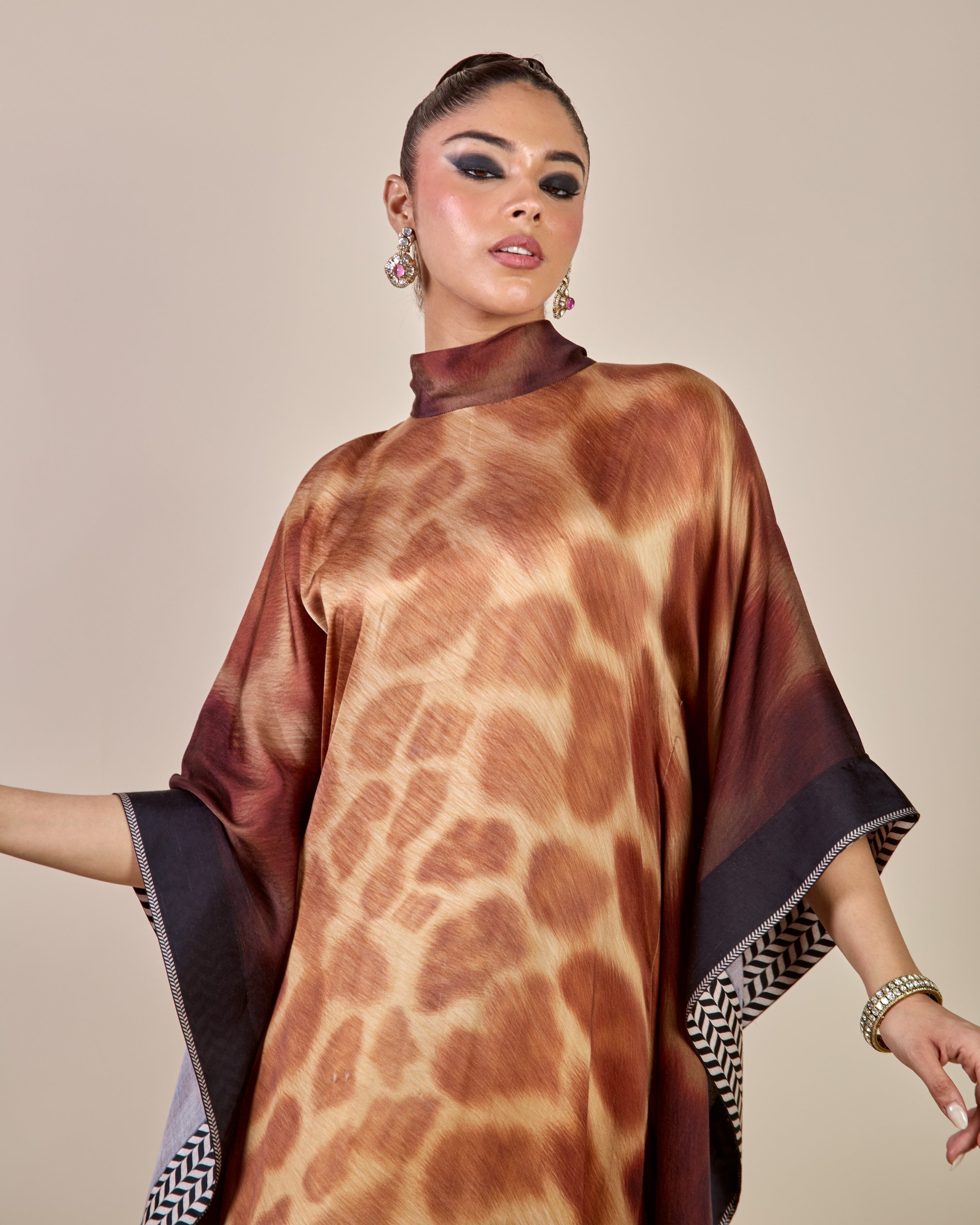 Giraffe Print Kaftan