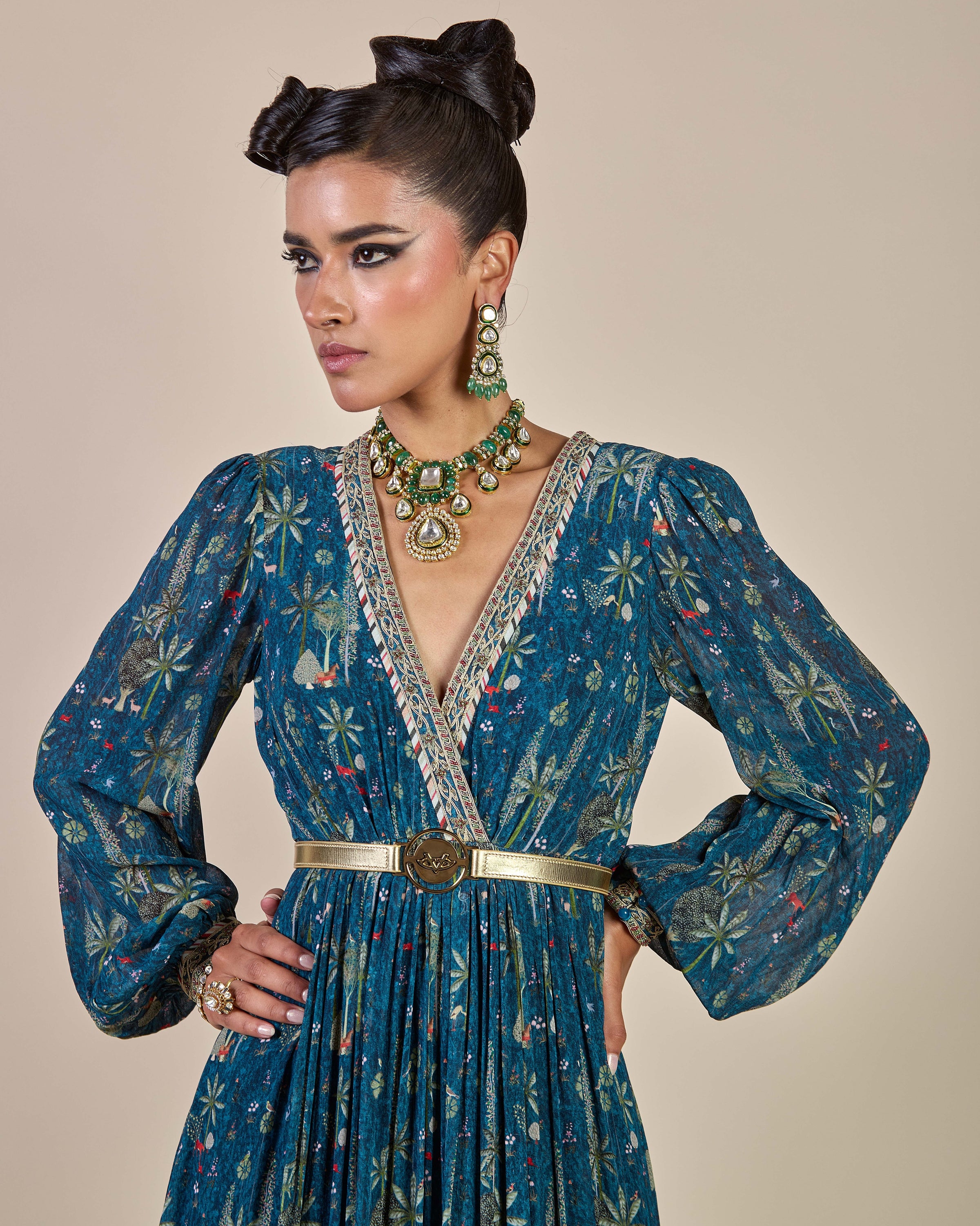 Prussian Blue Maxi Dress