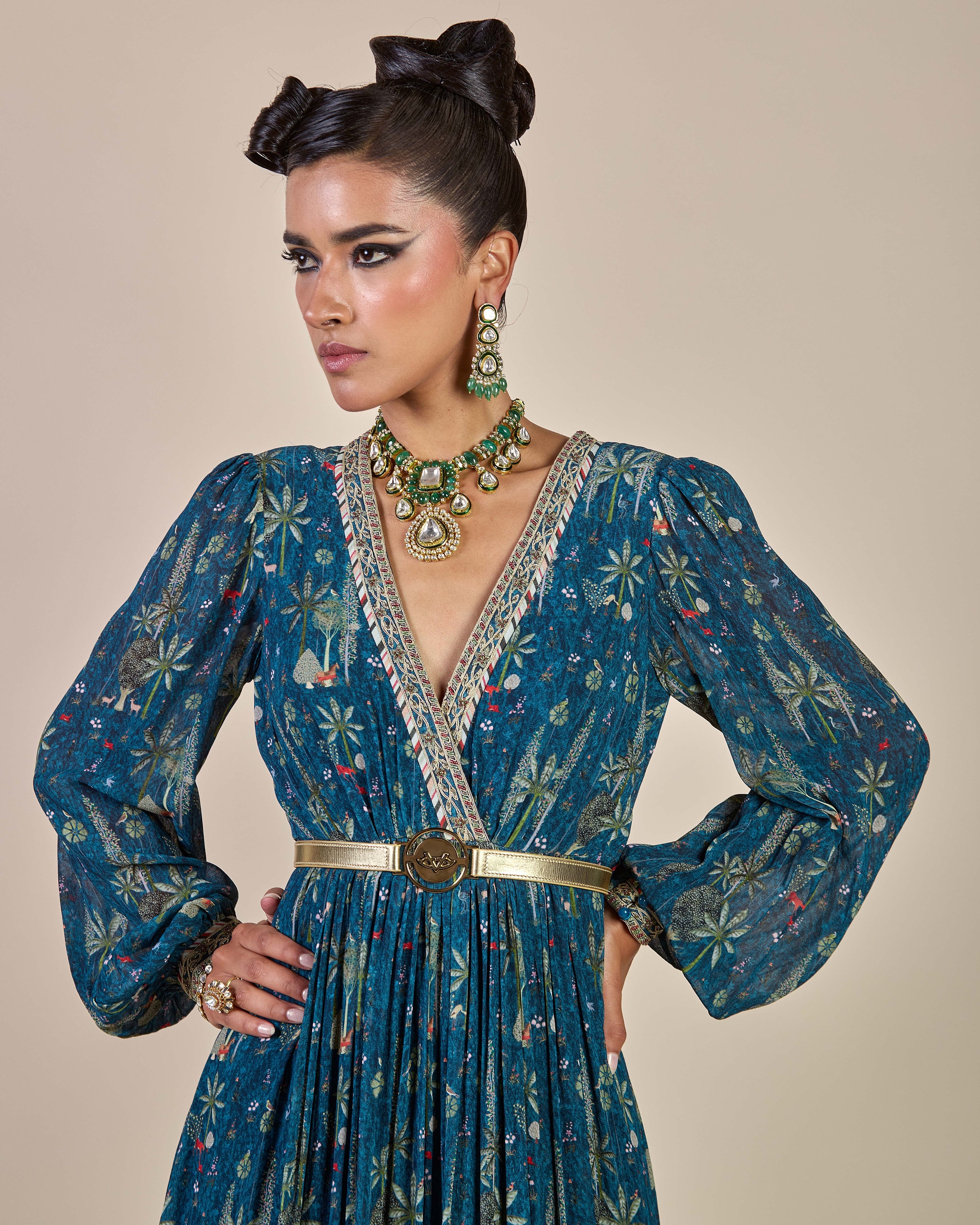 Prussian Blue Maxi Dress