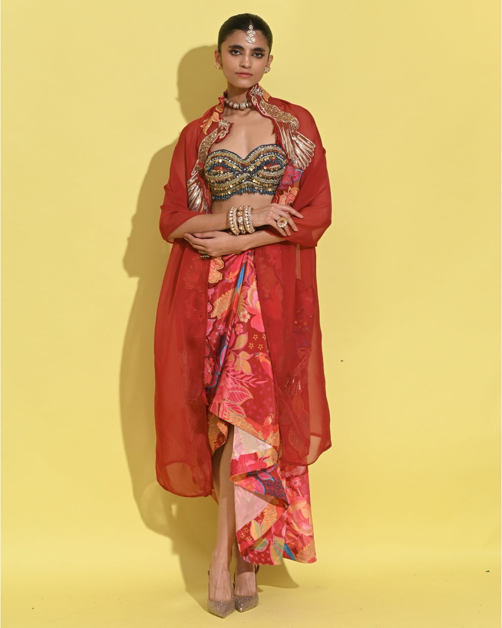 Ruby Drape Set
