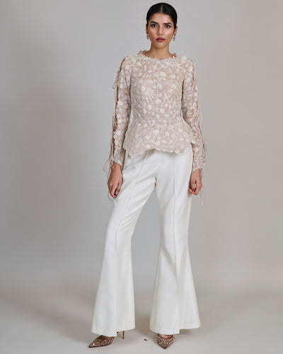 Champagne With Ivory Caelen Pant Set