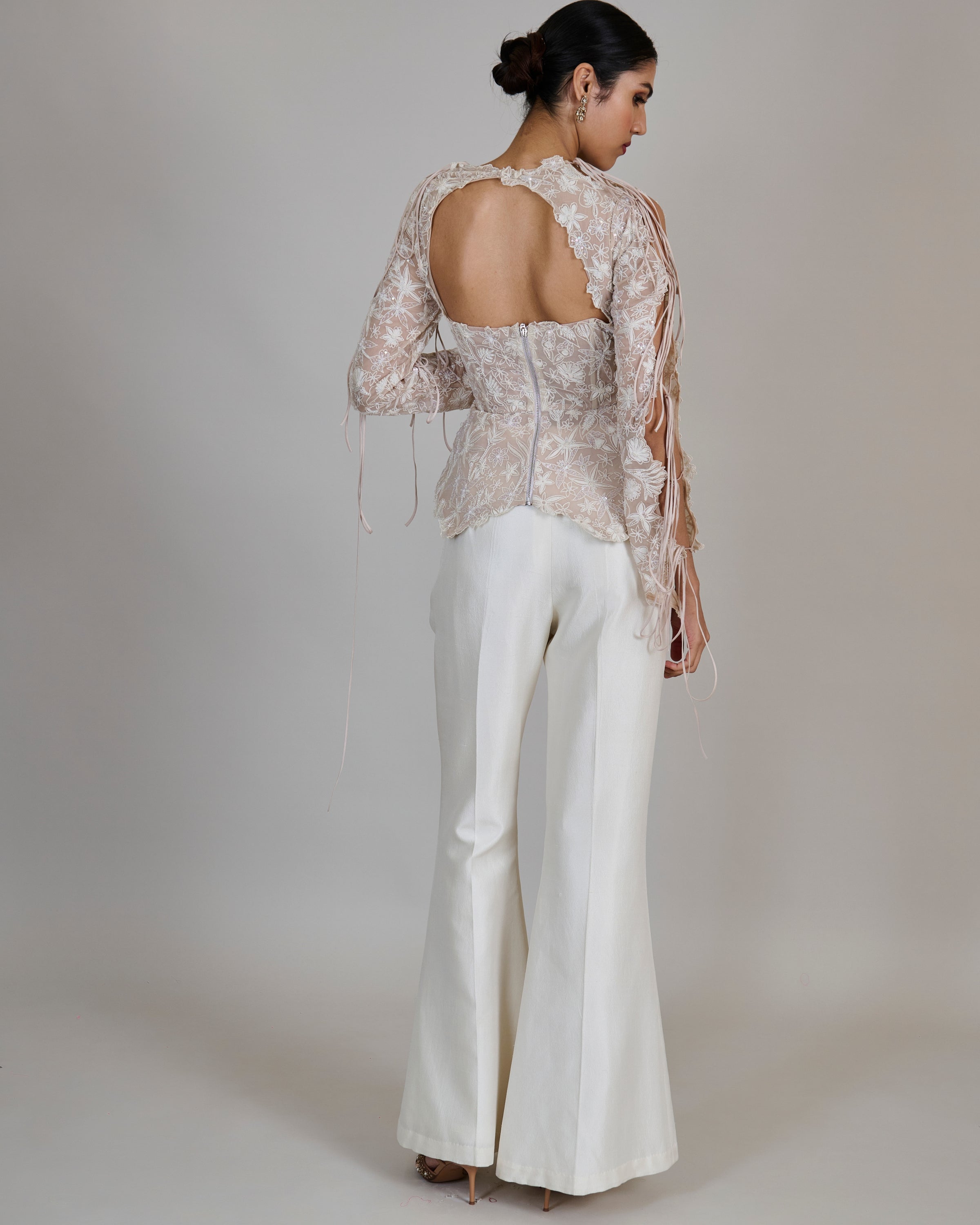 Champagne With Ivory Caelen Pant Set
