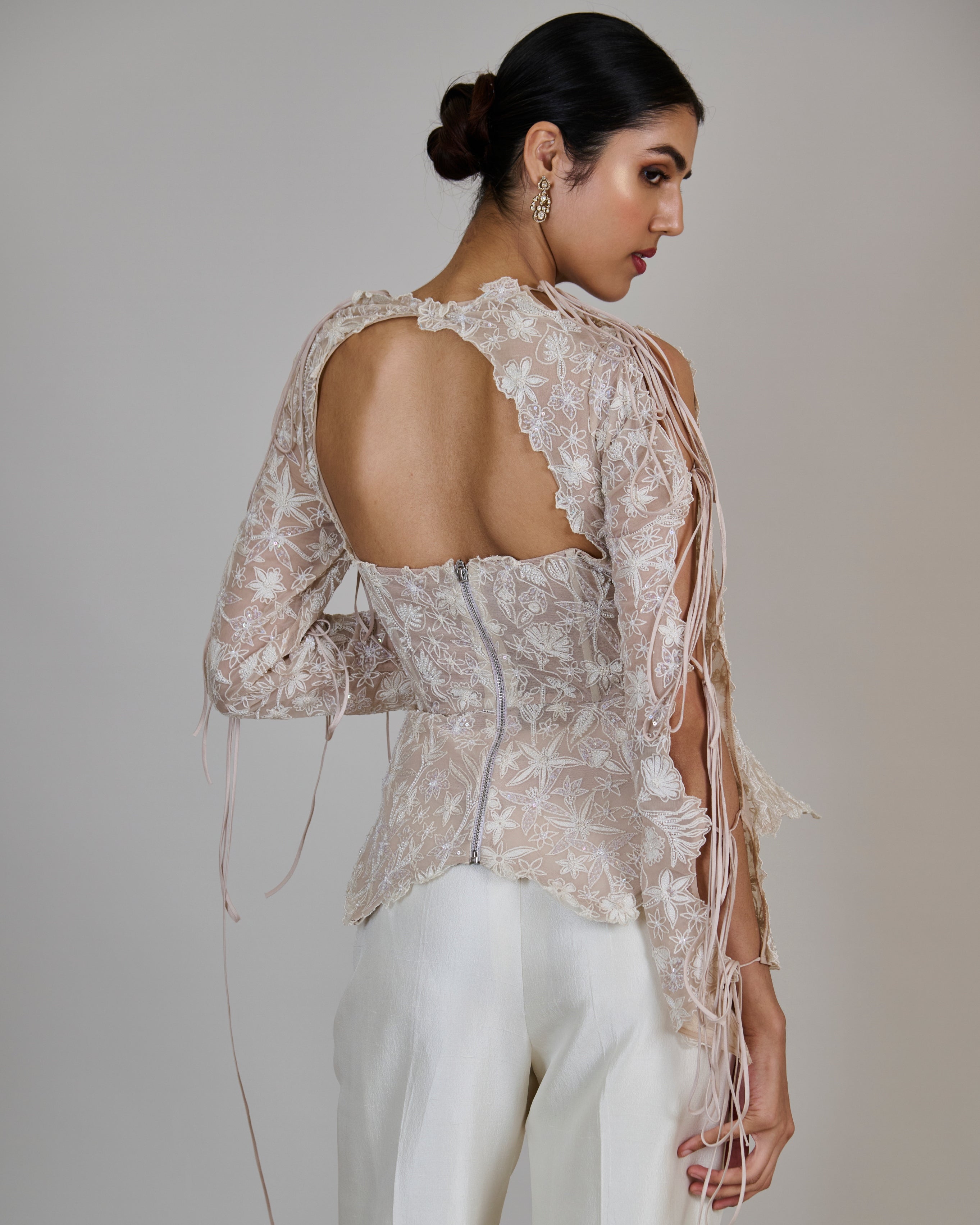 Champagne With Ivory Caelen Pant Set