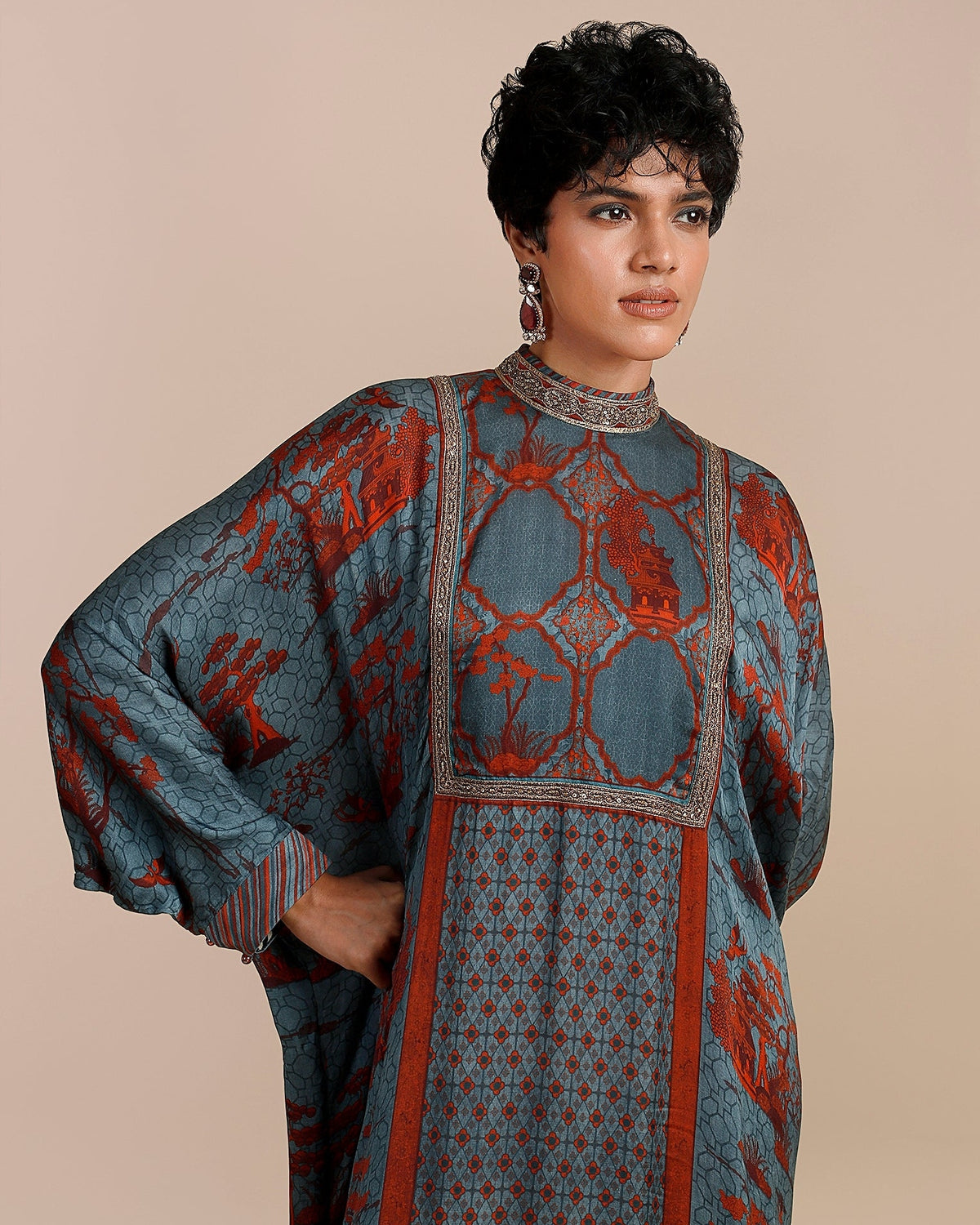 Cerulean Blue Kaftan