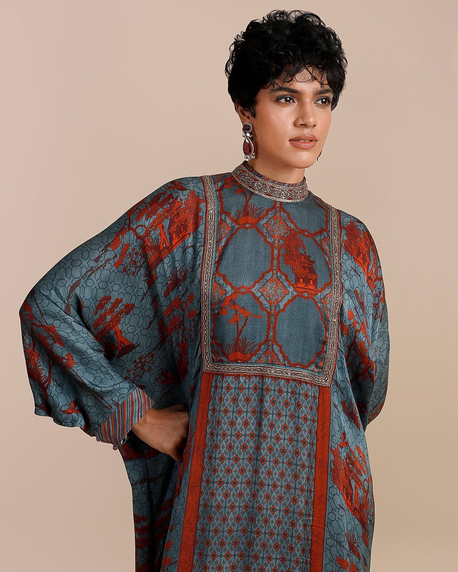 Cerulean Blue Kaftan