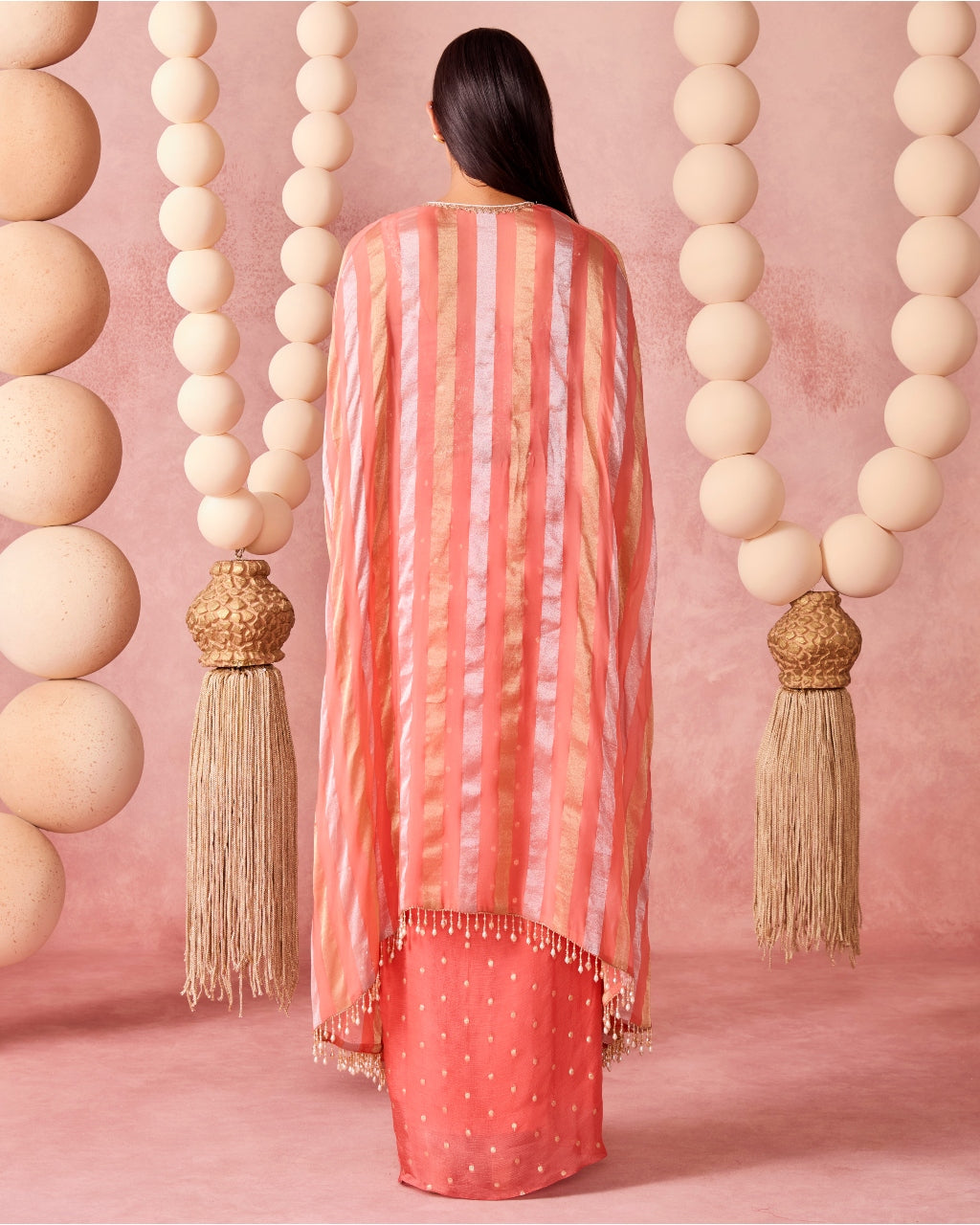 Roop Cape Skirt Set