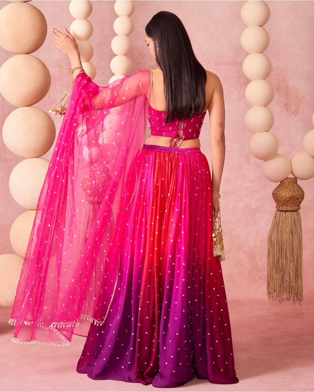 Jugnu Ombre Lehenga Set