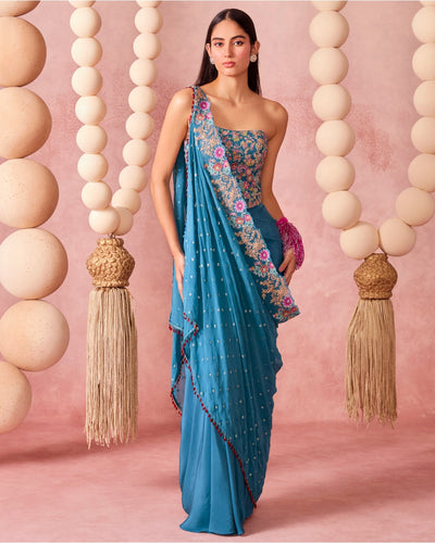 Itra Drape Skirt Set