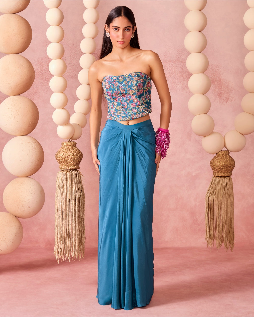 Itra Drape Skirt Set