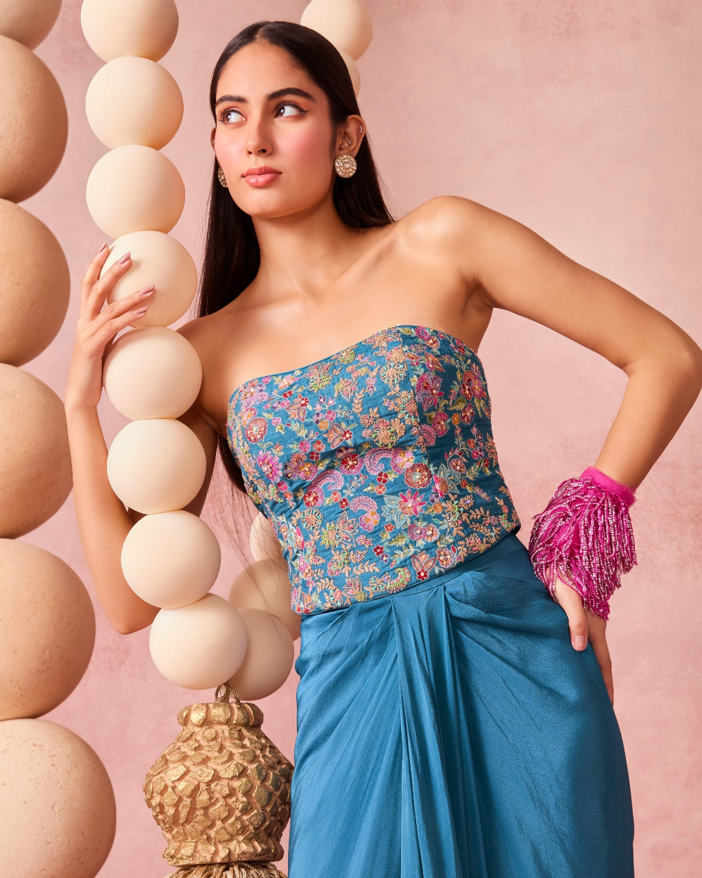 Itra Drape Skirt Set