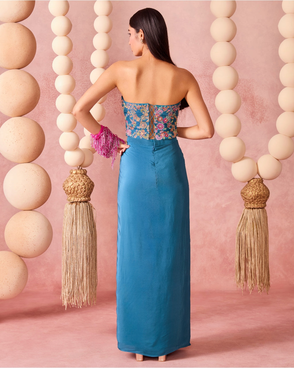 Itra Drape Skirt Set