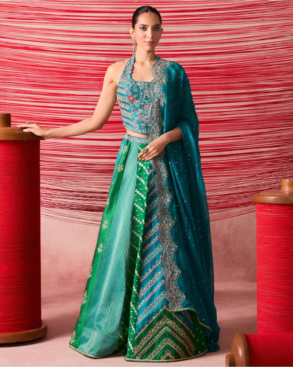 Tarang Blue Lehenga Set