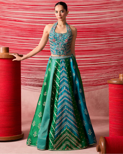 Tarang Blue Lehenga Set