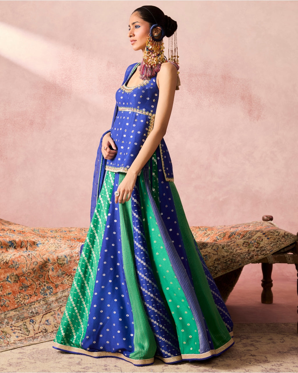 Mahi Blue Lehenga Set