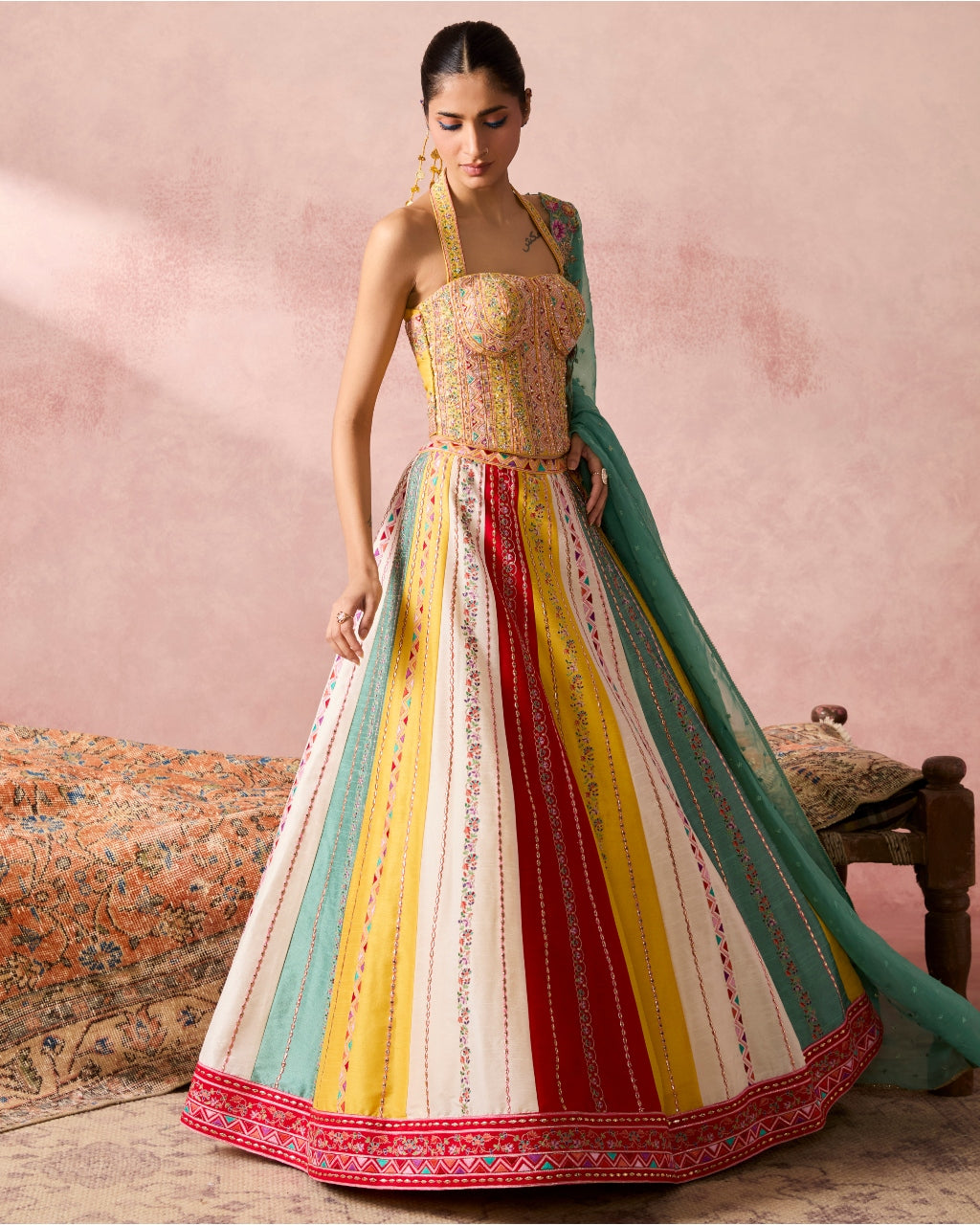 Inayat Kali Lehenga Set