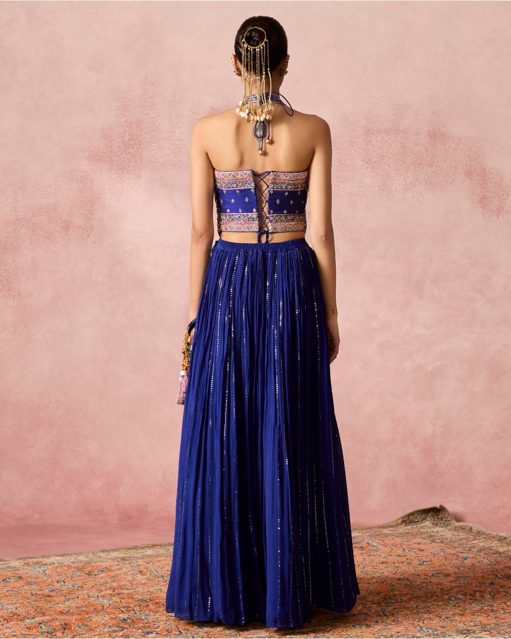 Inayat Blue lehenga Set