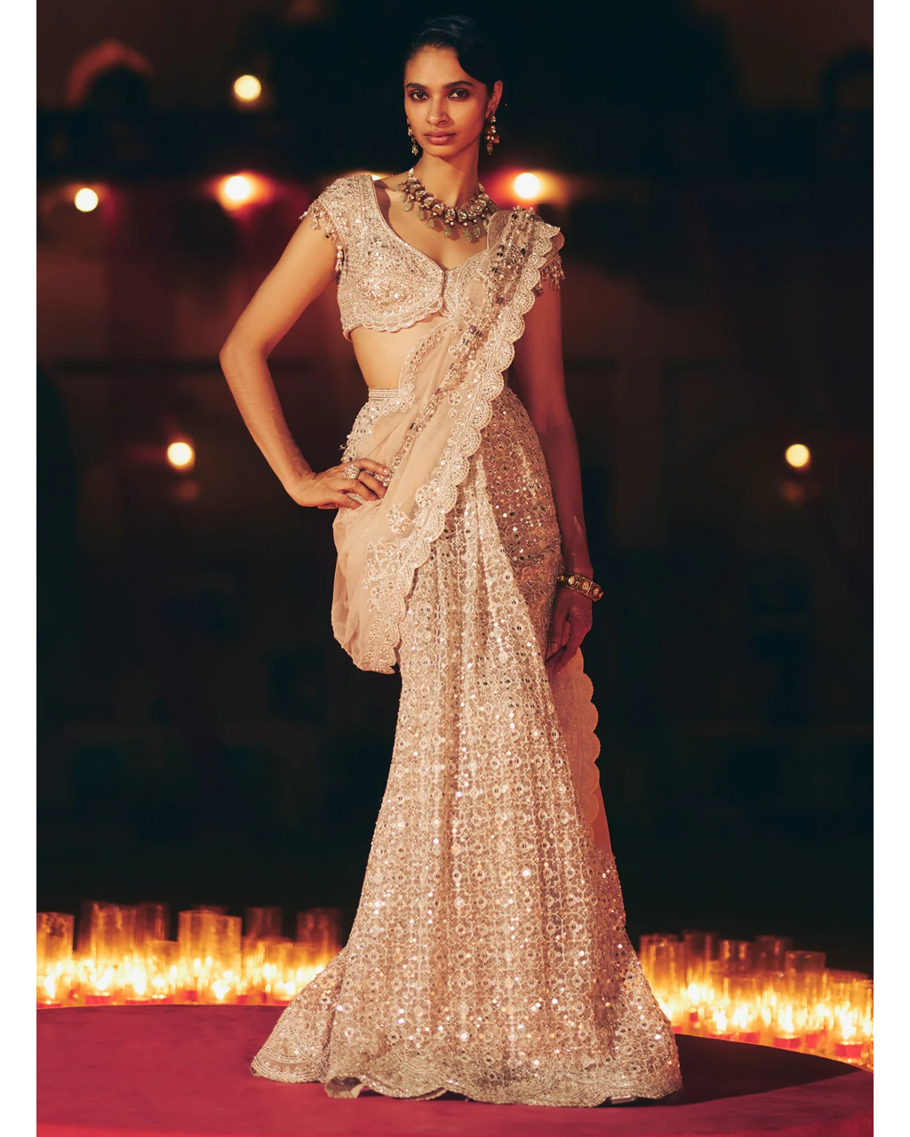 Shafaq Sari Set