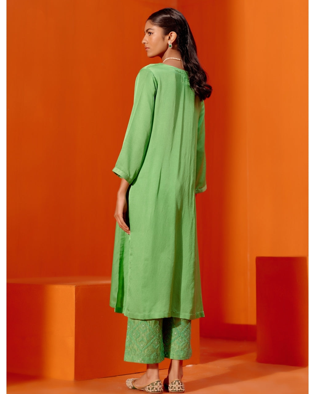 Indian Pakistani High Low Satin Silk Kurti Designer Salwar Suit Punjabi  Suit for Wedding Parties Functions in Custom Colors - Etsy