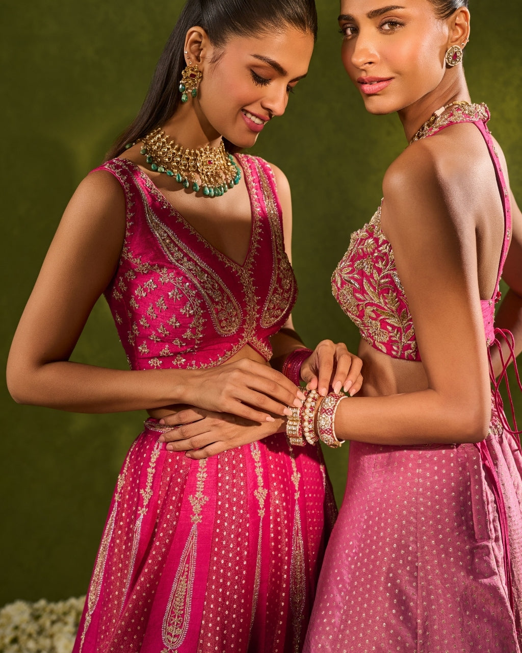 Ambi Brocade Lehenga Set