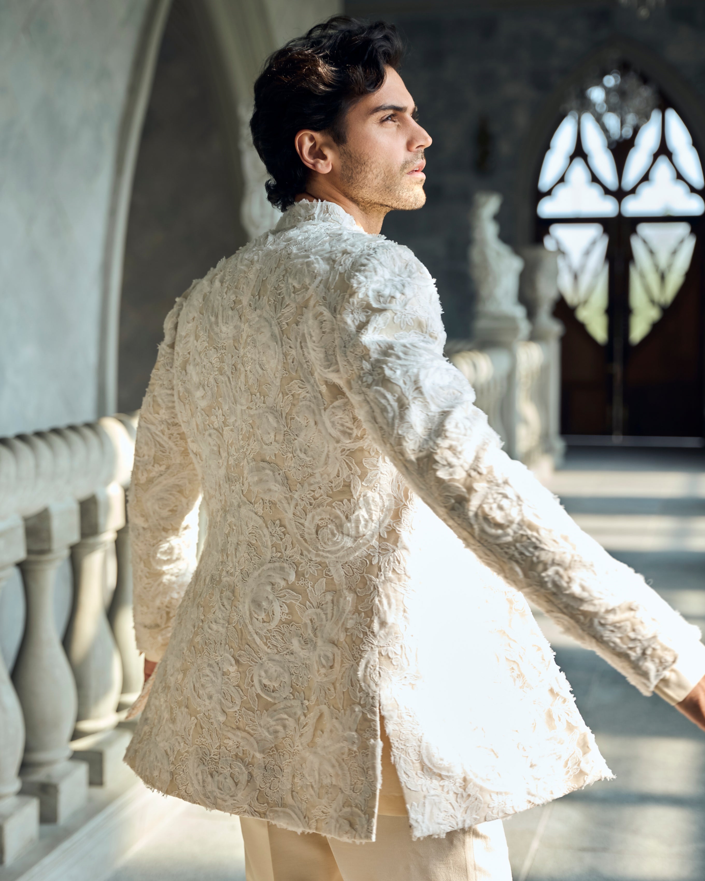 Chapelle Ivory Nude Jacket Set