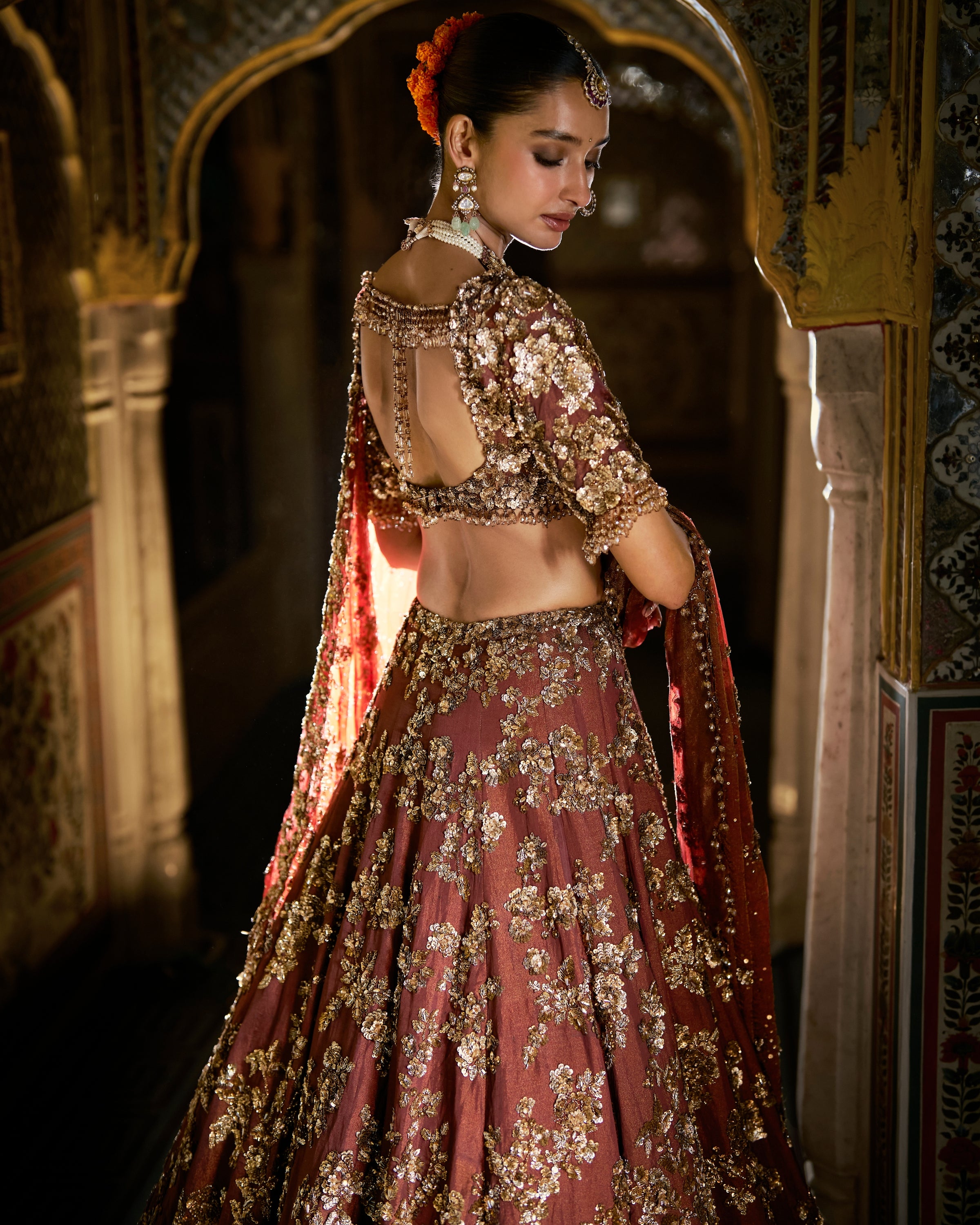 Bronze Gold Vows Lehenga Set