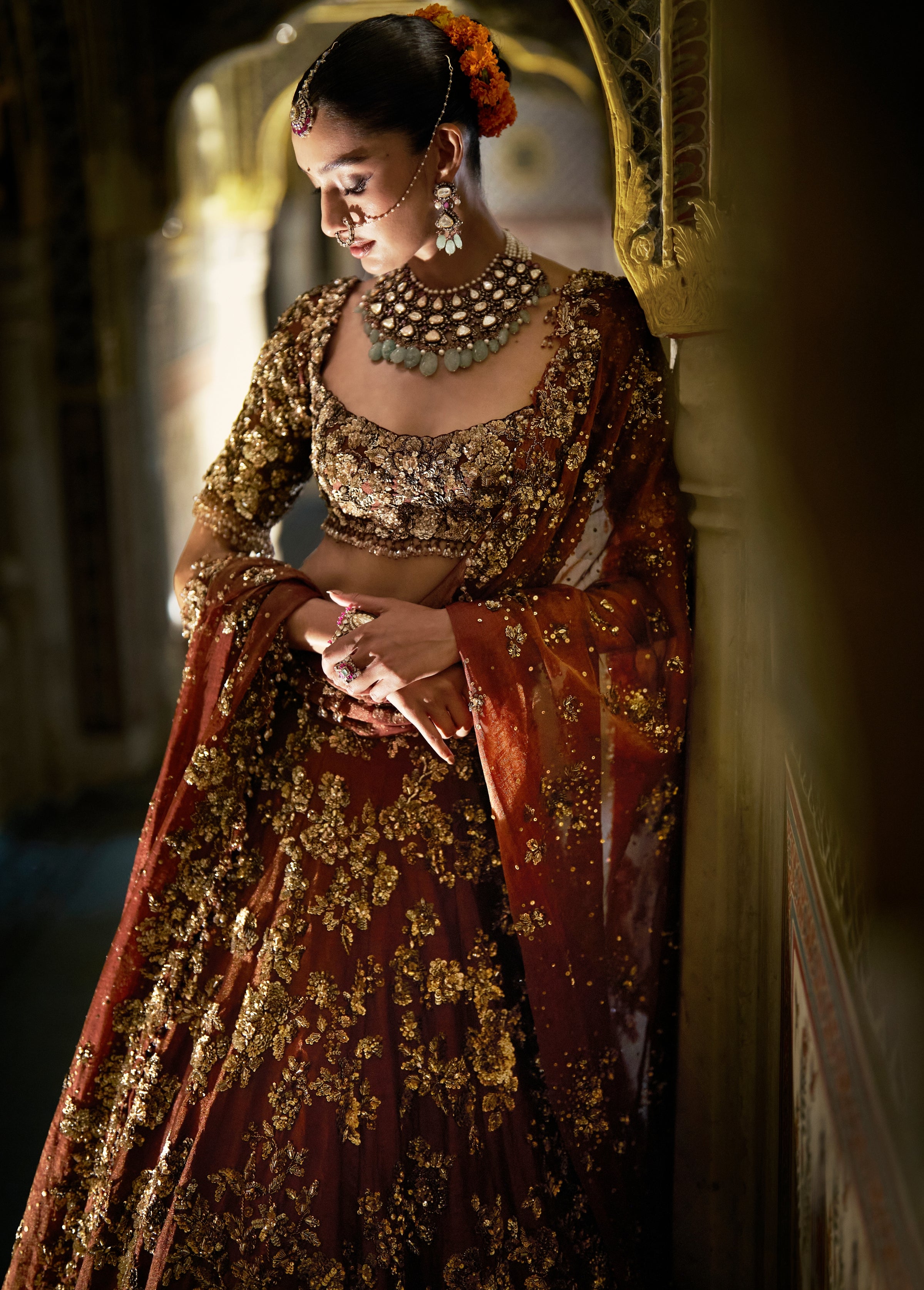 Bronze Gold Vows Lehenga Set