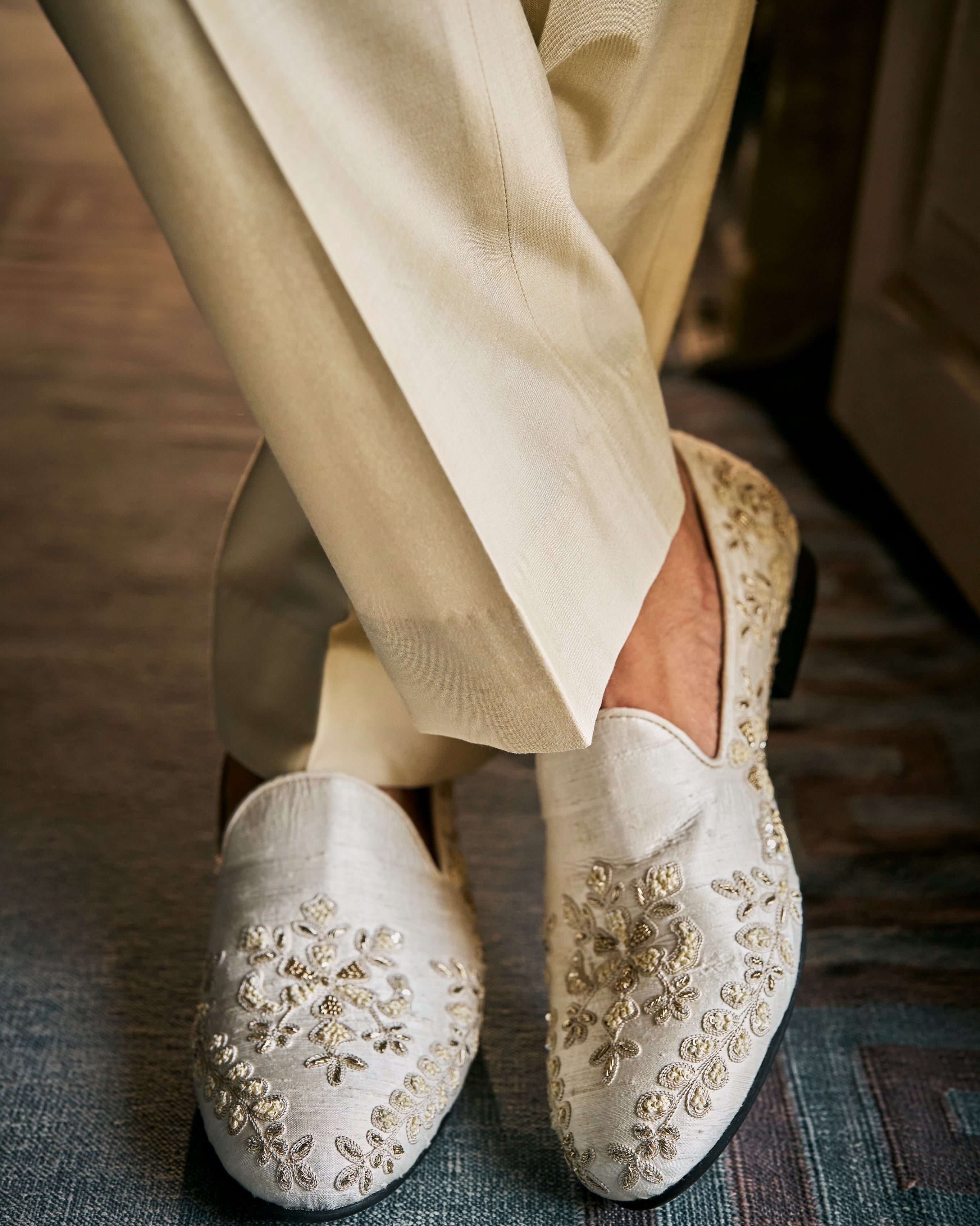 Vows Ivory Gold Sherwani Set