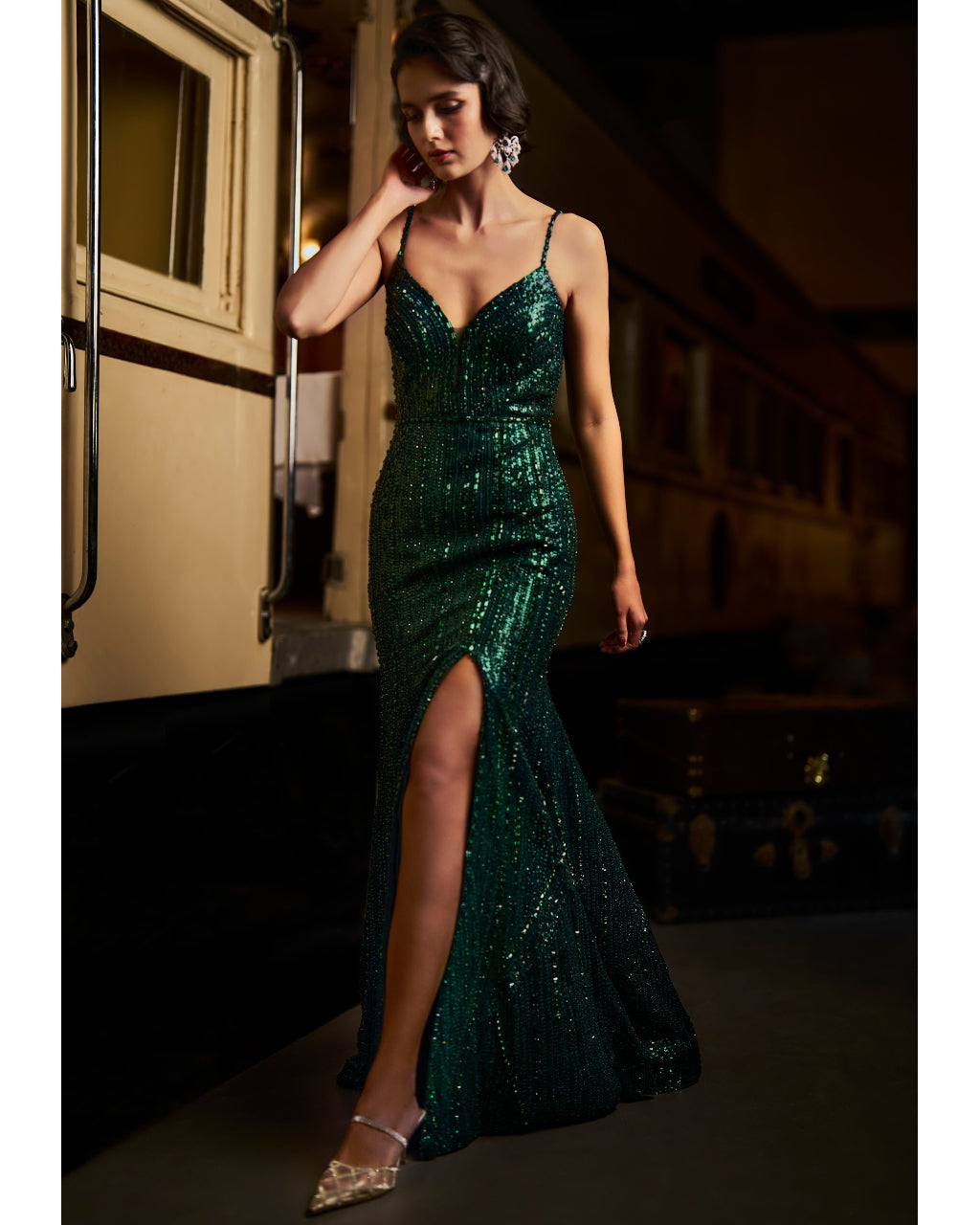 Emerald Green Gown