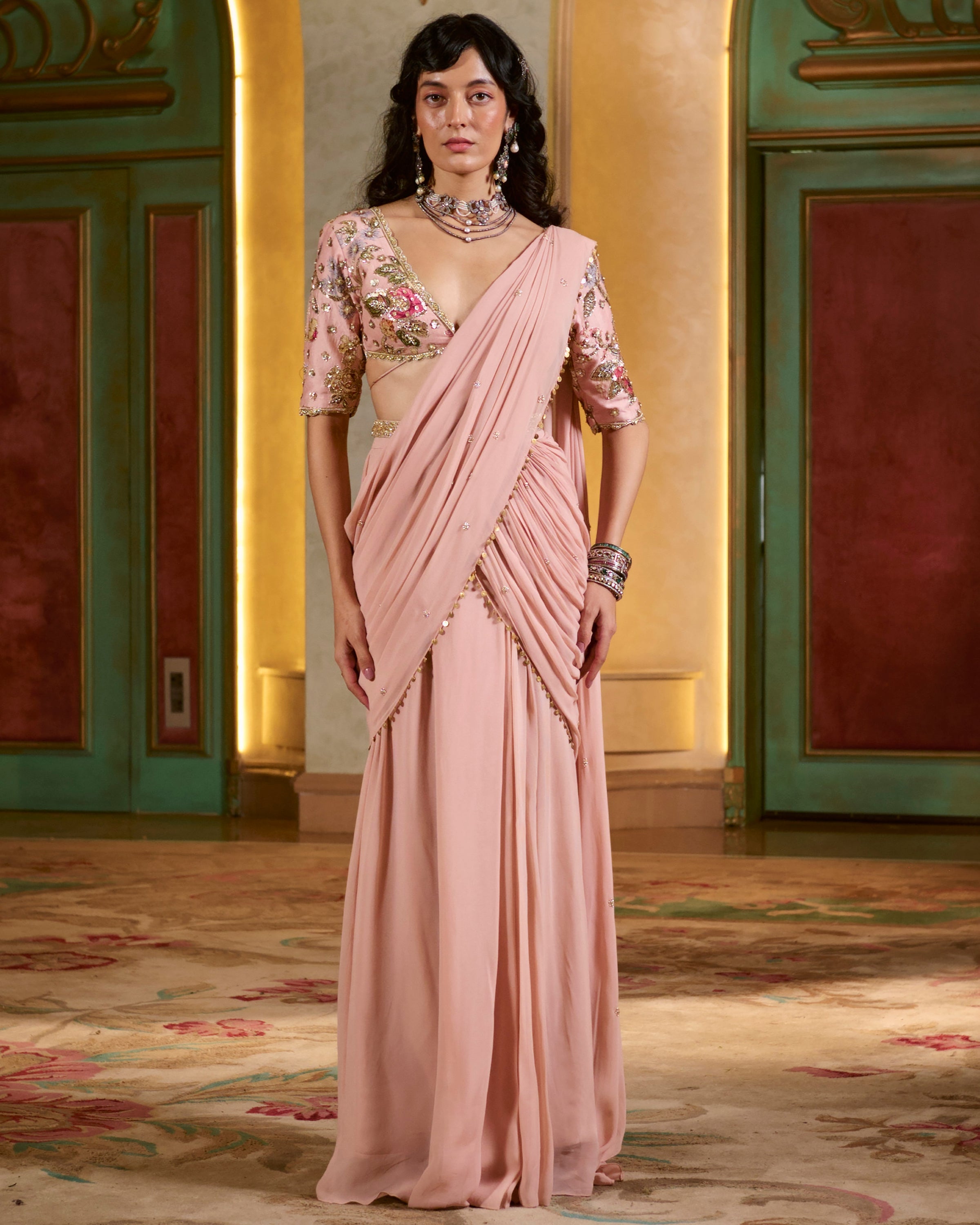 Kaia Sari Set- Light Rose