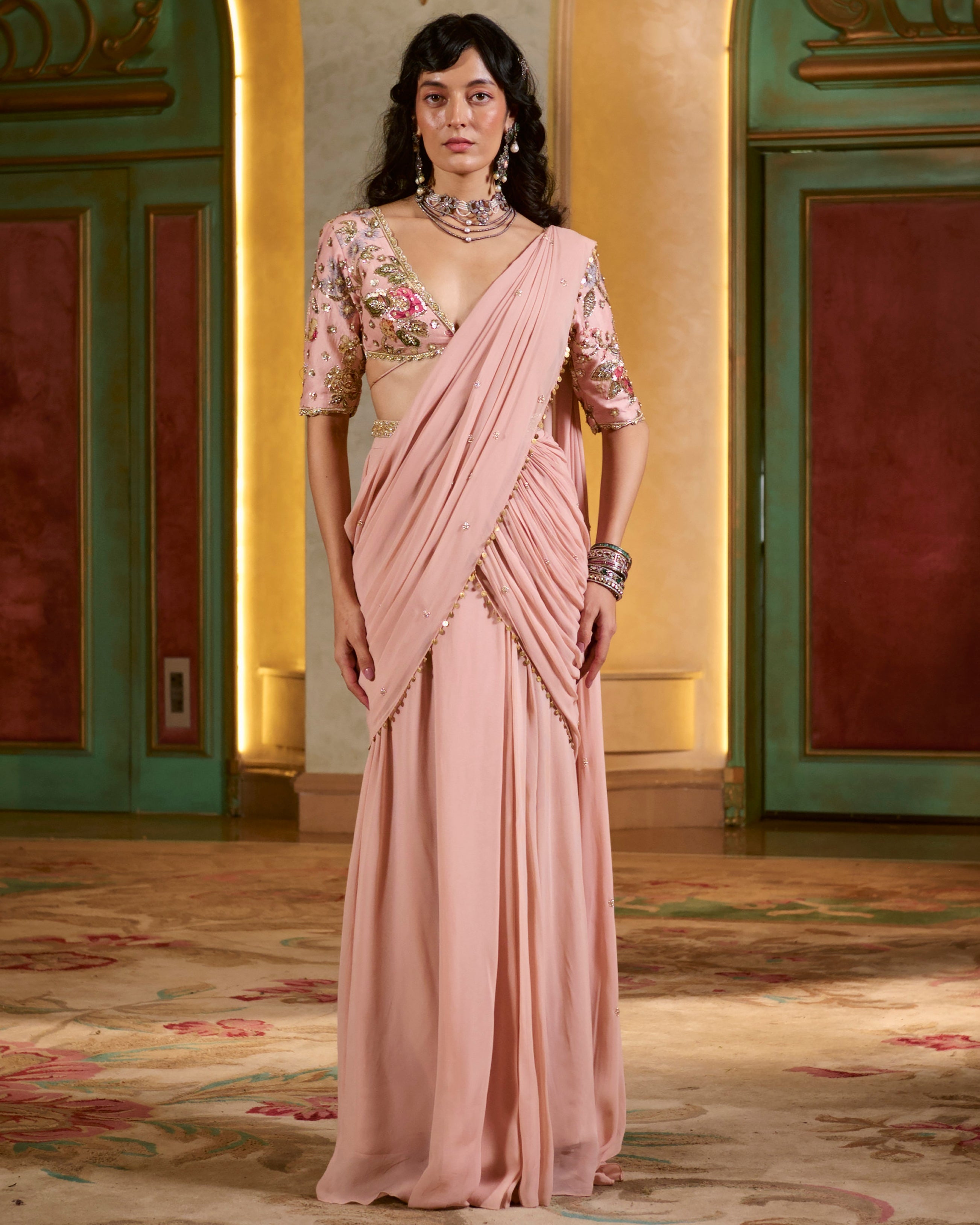 Kaia Sari Set- Light Rose
