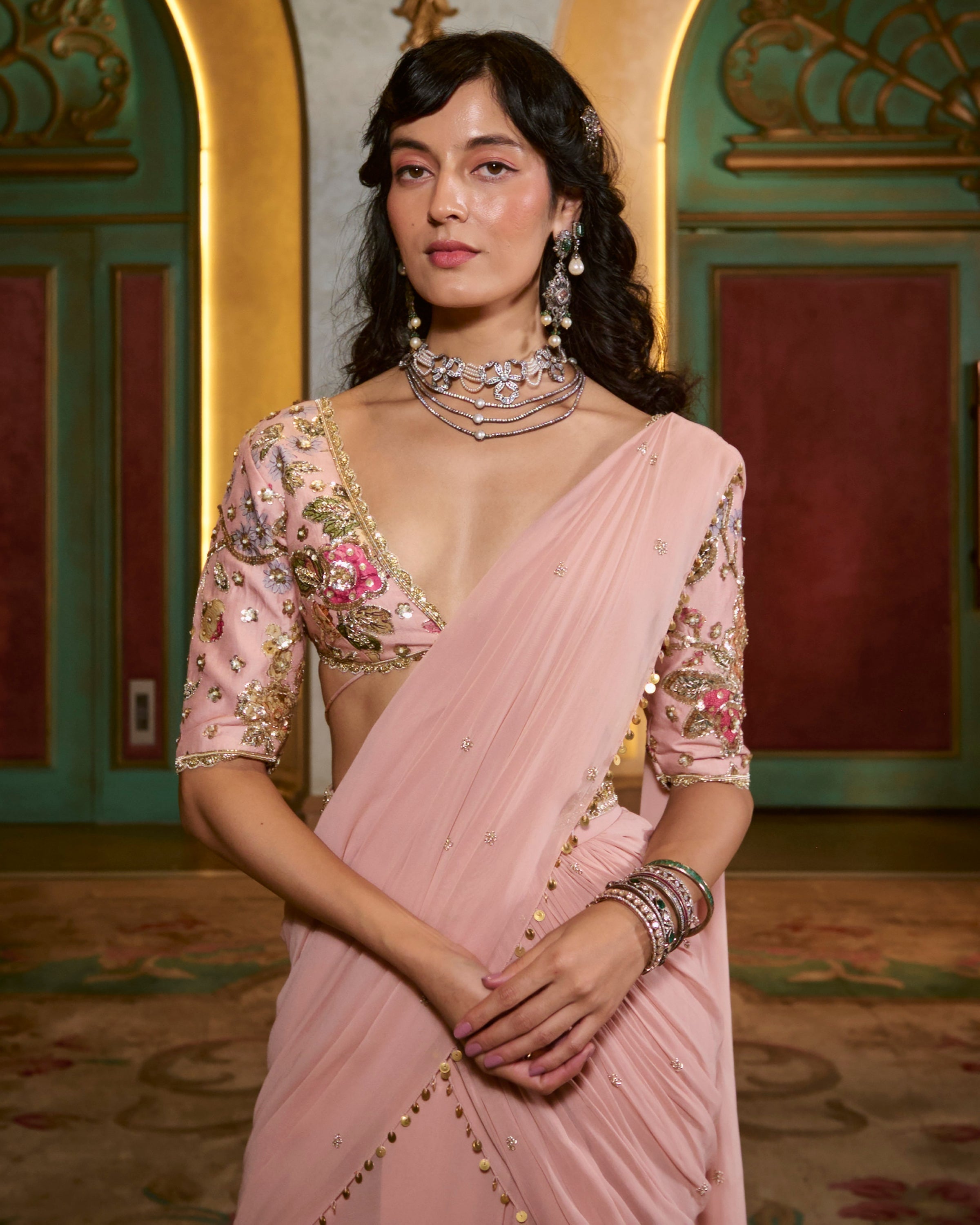 Kaia Sari Set- Light Rose