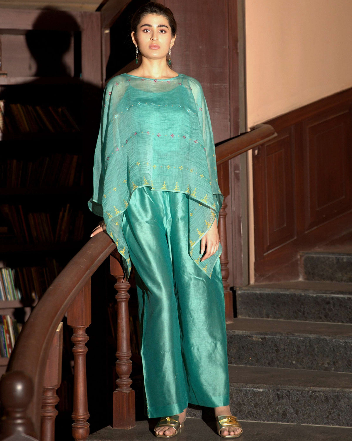 Powder Blue Cape Set