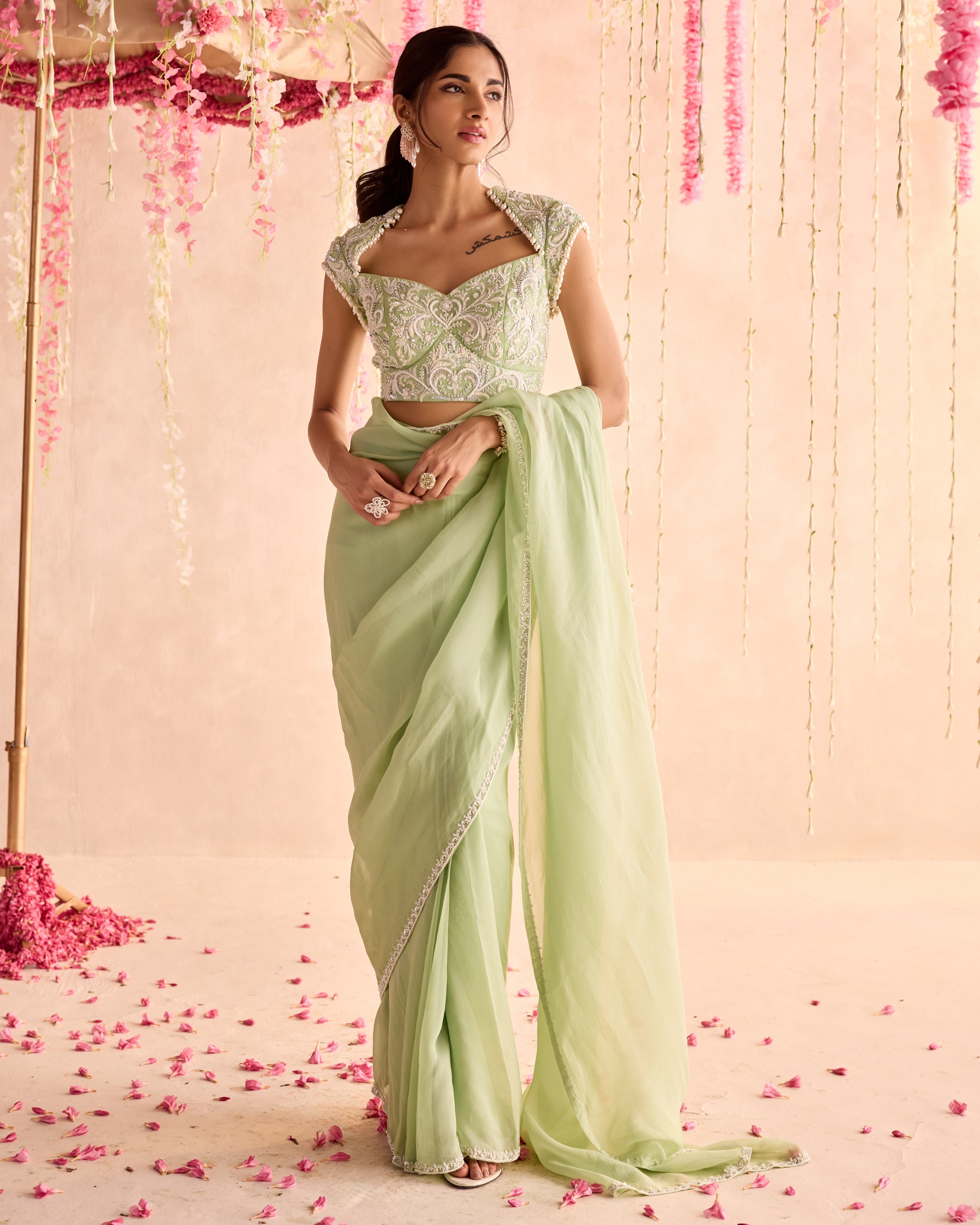Daisy Pre-Draped Concept Sari Set