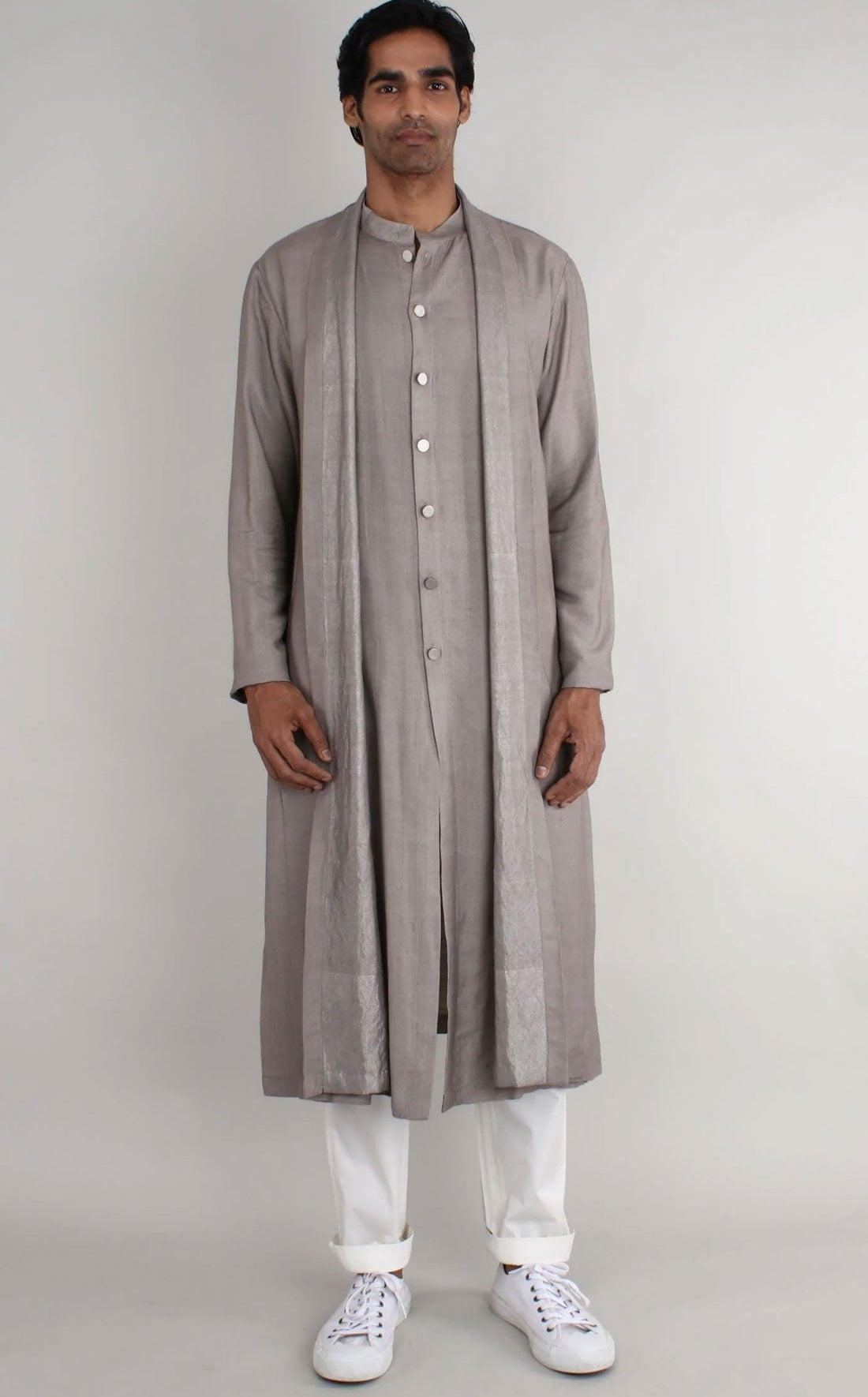 Double Drape Kurta Set