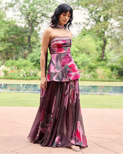 Plumicious Floral Corset Dress