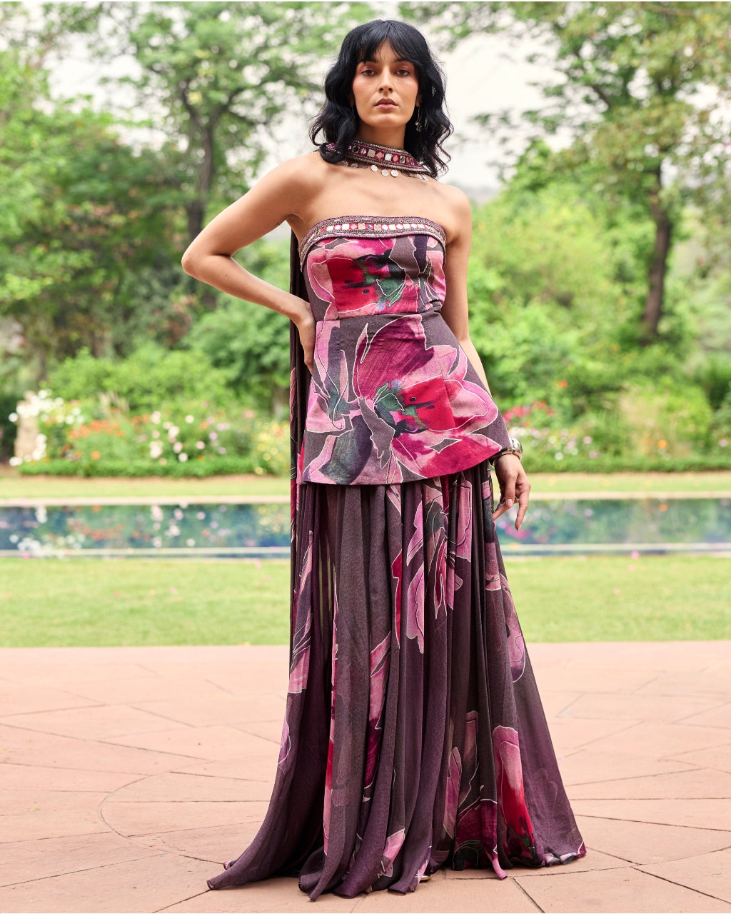 Plumicious Floral Corset Dress