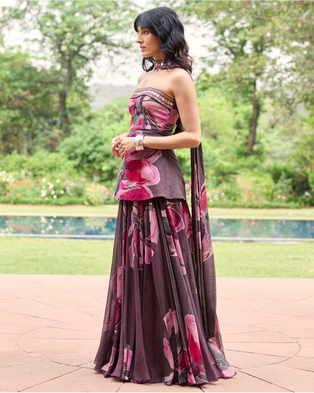 Plumicious Floral Corset Dress