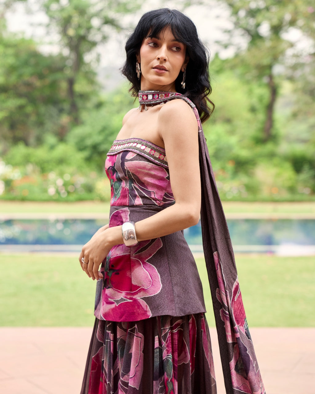 Plumicious Floral Corset Dress