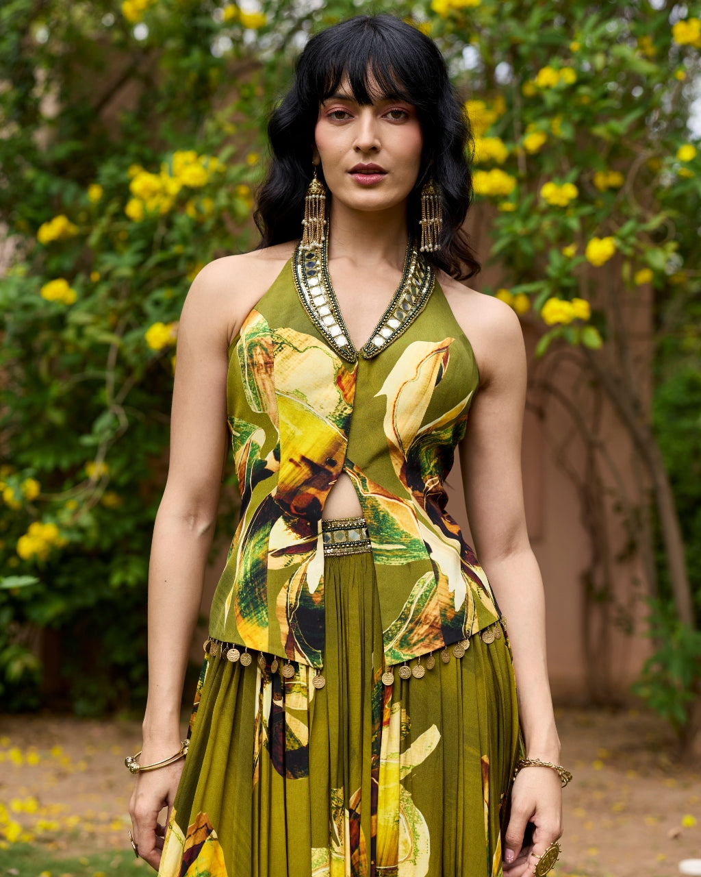 Matcha Green Jacket Lehnga Set