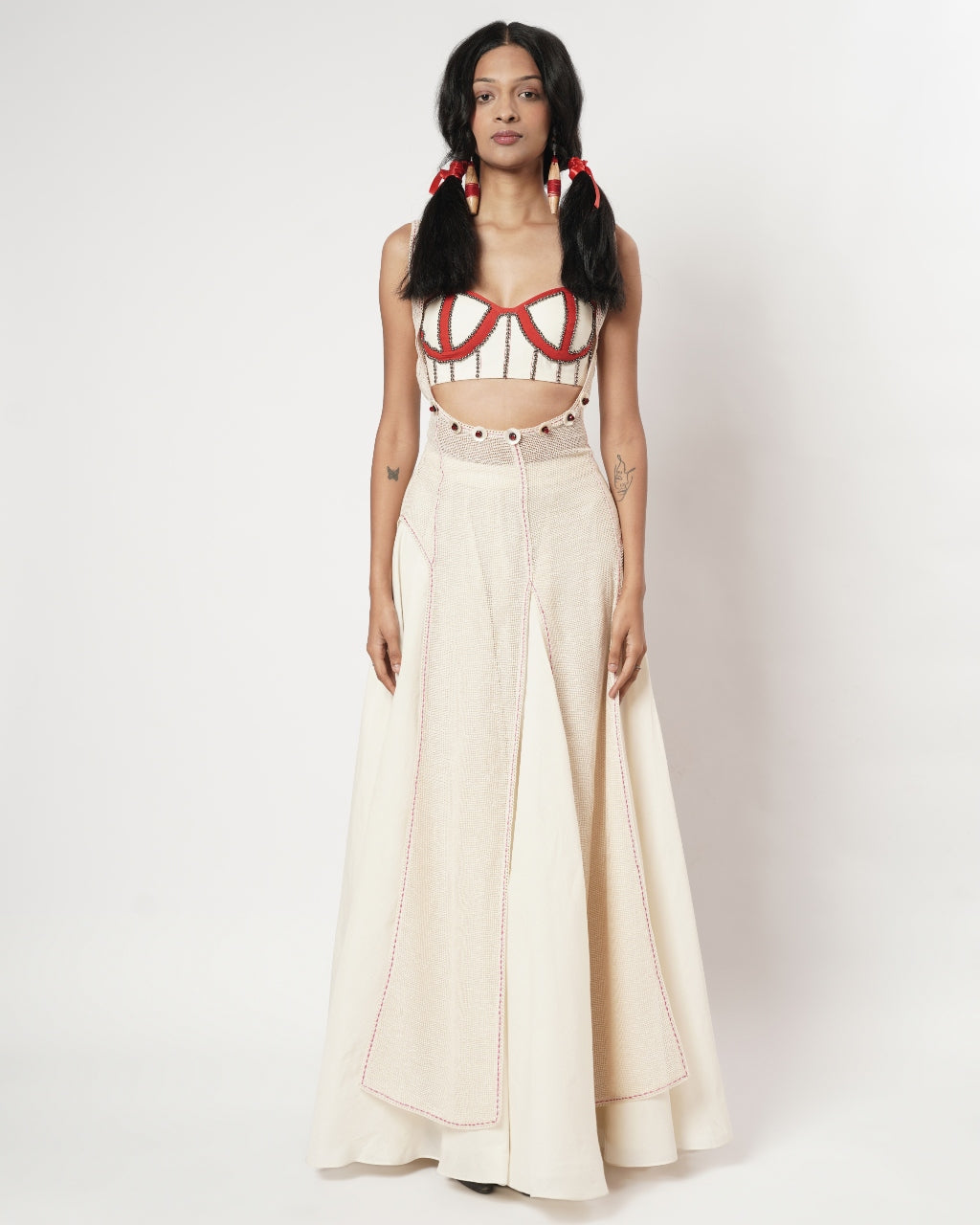 Mesh Sharara Set