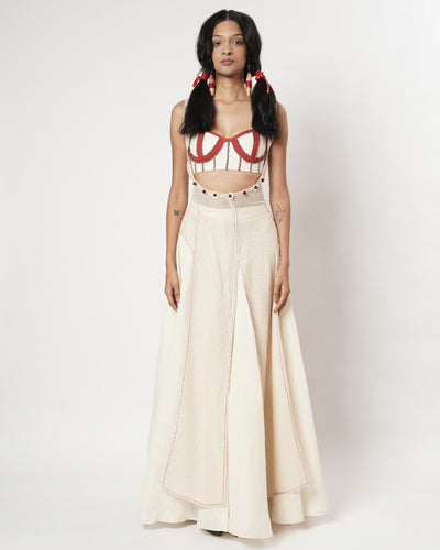 Mesh Sharara Set