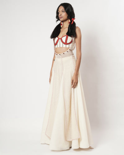 Mesh Sharara Set