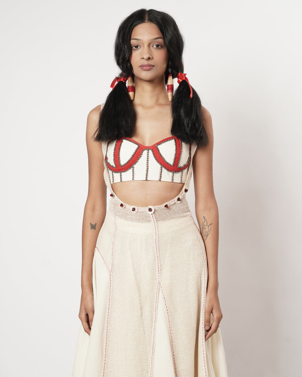 Mesh Sharara Set